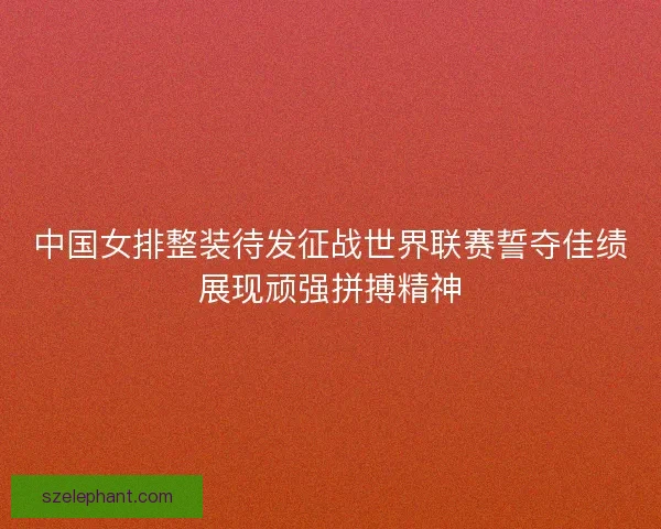 中国女排整装待发征战世界联赛誓夺佳绩展现顽强拼搏精神